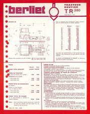 BERLIET / TRACTEUR  ROUTIER TR