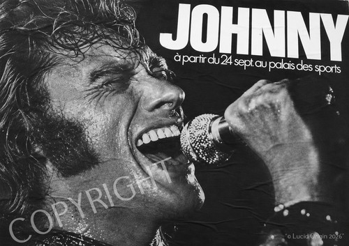 Photo johnny hallyday - a4,