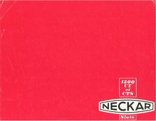 Catalogue brochure Neckar (ex NSU Fiat) / Siata 1500 CT / CTS 1961 France