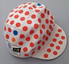 CASQUETTE  A POIS VELO CYCLISME GRIMPEUR TOUR DE FRANCE 2024 LECLERC --