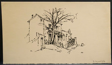 Dessin vers 1950 lapin à - vers,