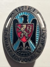 France  Insigne 117 RI AB Paris Infanterie