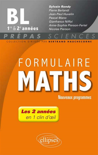 Formulaire maths 1re 2e - formulaire, bl