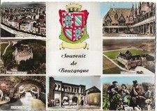 SOUVENIR DE BOURGOGNE - COTE D'OR et SAONE ET LOIRE - vues - blason