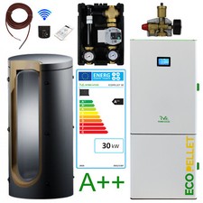 30 Kw Automatique Chaudière à Pellets Robin Bois Ecopellet Paquet Complet Lot