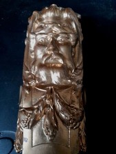 Ancien Bronze diable satyre statue statuette Ésotérisme Lucifer cariatide 