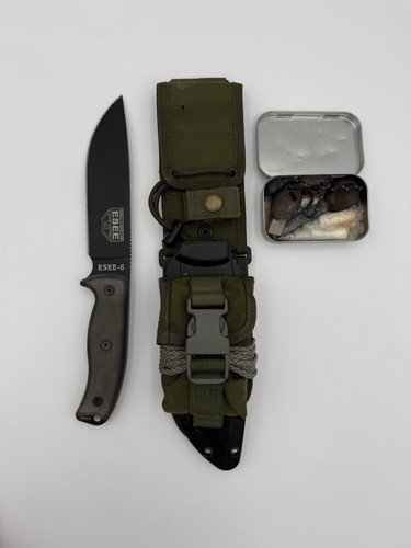 Esee fixed blade knife - esee-6, w/