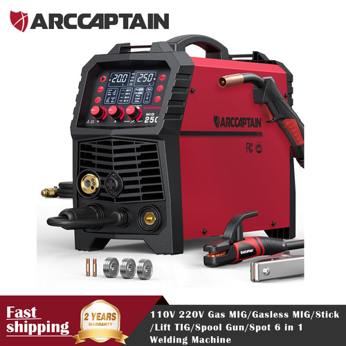 Arccaptain 250a mig welder - 250a, gas