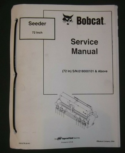 Bobcat manuel atelier de - bobcat, d’atelier