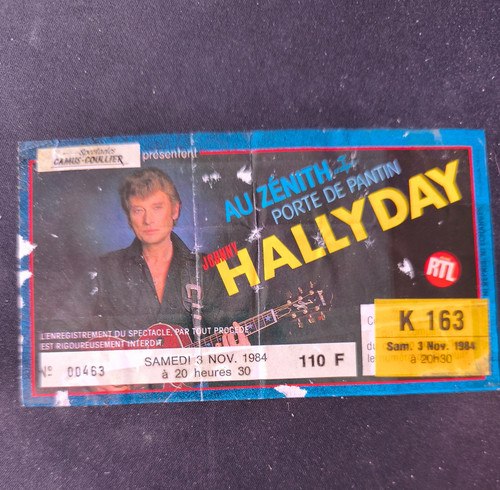 Johnny hallyday ticket - hallyday, /
