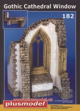 Plus Model 182 - 1:3 5 Keramikteile Gothique Cathédrales Fenêtre