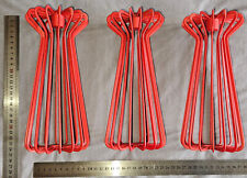 Ehlén Johansson pour IKEA : 3 bougeoirs suèdois vintage rouge en Métal , Fer