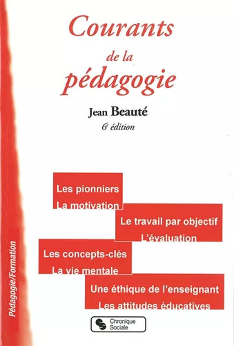 Courants pédagogie - courants, de