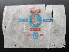 Tintin Kuifje emballage papier pour agrumes (orange, citrons etc) RARE  6 sur 18