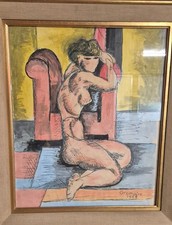 Gouache Marcel Gromaire 1958