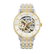 Giorgio Milano Luxury Men’s Watch Automatic Self-Wind Skeleton,two Tone,case44mm