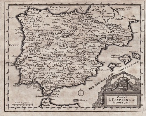Espagne portugal carte mapa - espagne,