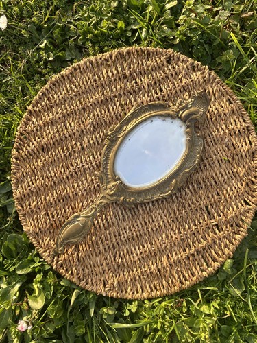 Miroir main ancien xixeme - main,