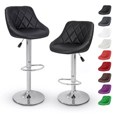 TRESKO® Set of 2 bar stools, bar chair, counter stool, kitchen stool, lounge
