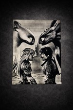 Tableau Dragons Krokmou Harold