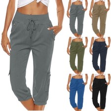 Short Cargo Taille Haute 3/4