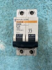 Disjoncteur MERLIN GERIN  C60N C10  400V~ Réf 24201 10ka Multi 9 bipolaire 2p