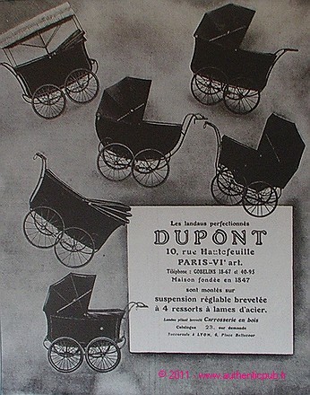 Publicite dupont landau pliant - dupont,