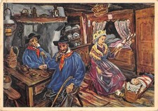 CPA ILLUSTRATEUR / HOMUALK / INTERIEUR DE FERME