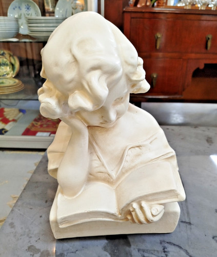 Sculpture platre jeune fille - sculpture,