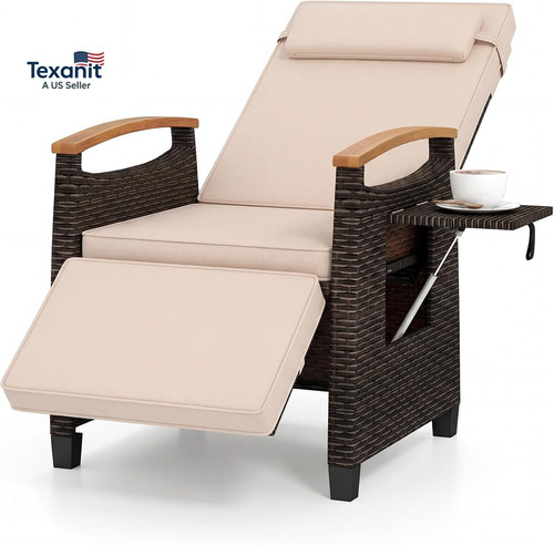 Outdoor rattan wicker chaise - outdoor,