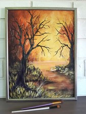 Paysage coucher de soleil