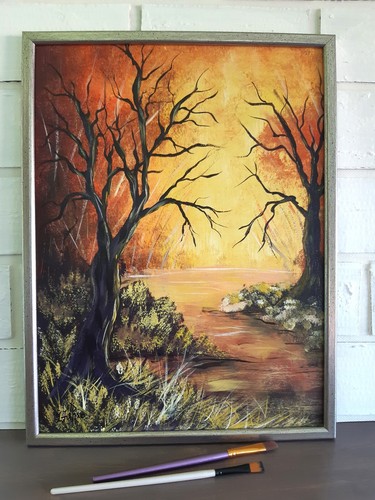 Paysage coucher soleil - paysage,