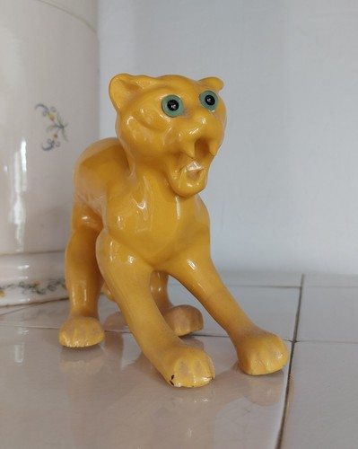 Chat yeux sulfure faience - yeux, en