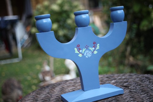 Bougeoir art populaire en - bougeoir,
