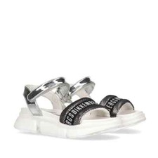 Bikkembergs - Ligne Junior Sandale Argent Avec Logo 20920