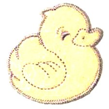 STICKER ECUSSON CANARD TISSU