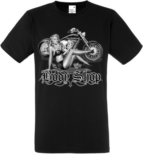 Shirt noir biker chopper - biker, &