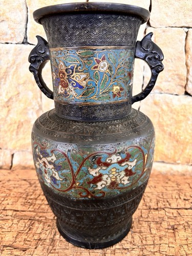 Ancien vase japonais bronze