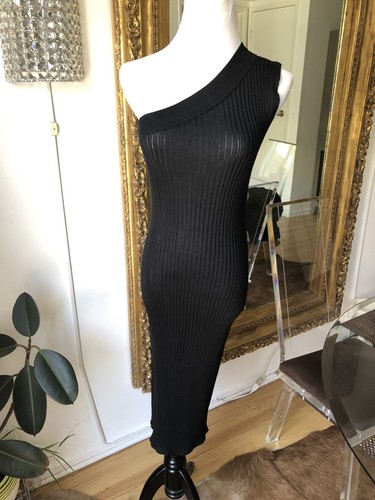 Robe tricotée ribbed - tricotée, noire