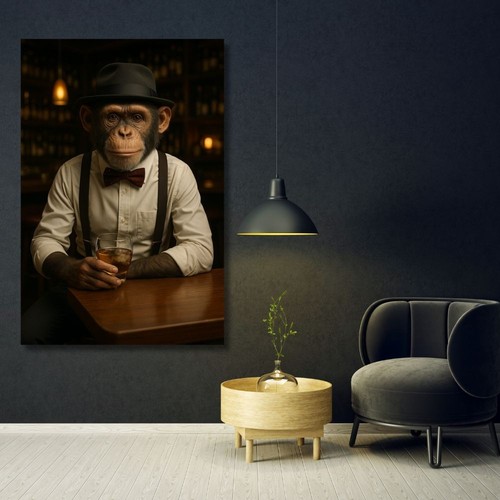 Tableau pop art singe - tableau,