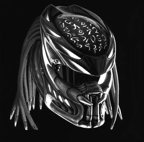 Casque predator style - predator, chopper