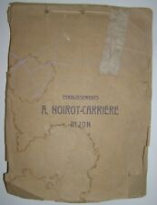 album établissements A. NOIROT-CARRIERE DIJON 9 CPA + 23 étiquettes 1914 1915