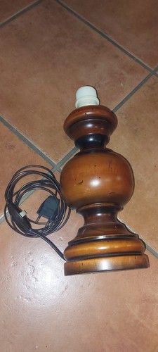 Vintage lampe wood art - vintage,