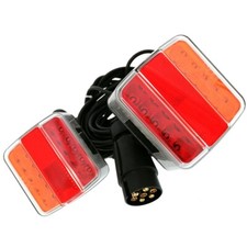 Kit de signalisation eclairage LED magnetique  2 feux arrières remorque 7.5m