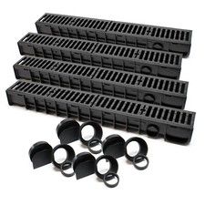 Caniveau 4x1m Grille