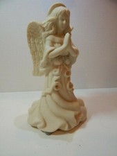 Candle holder , Angel, Cream