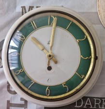 Anciennes Pendule Murale Jaz Vintage, Industriel, Objet Ancien, Horloge Ancienne