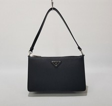 Prada Sac mini Saffiano noir 1BC155 146521771