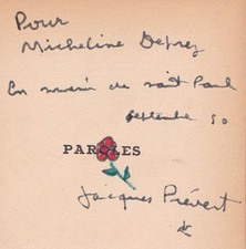 PREVERT (Jacques). Paroles