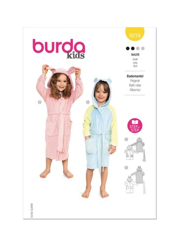 Burda kids 9219 robe - kids,